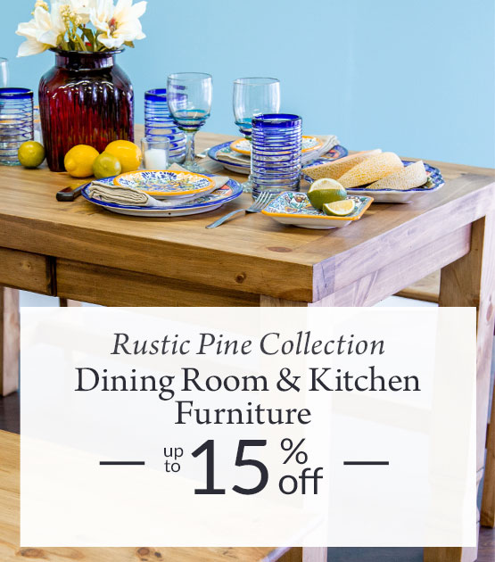 Up to 15% Off Rustic Kitchen & Dining