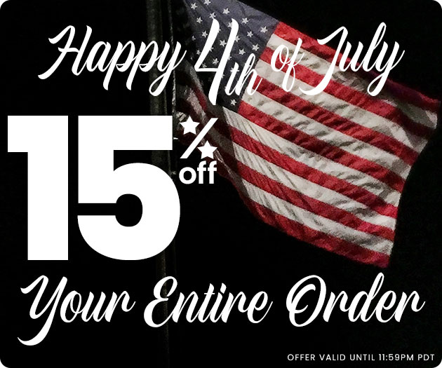 15% Off Your Entire Order