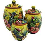 Oval Hummingbird Kitchen Canister