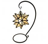 Mexican Tin Lighting Collection - Frosted Glass Star - LAMC04